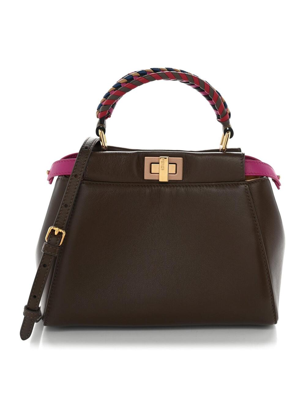 Fendi Nappa Braided Mini Peekaboo #377783F18B
